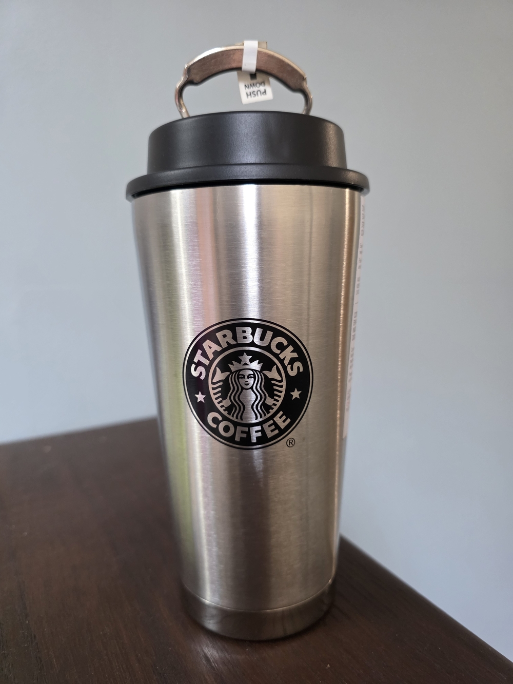Starbucks Stainless Steel Travel Tumbler - Silver/Black